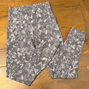 lululemon athletica Gray Patterned Leggings